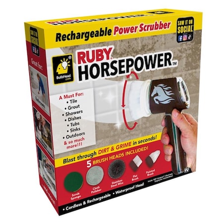 Ruby Ruby Horsepower As Seen On TV Power Scrubber 1 pk 17344-8
